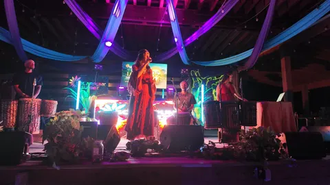 Drum Temple lights up Friday night