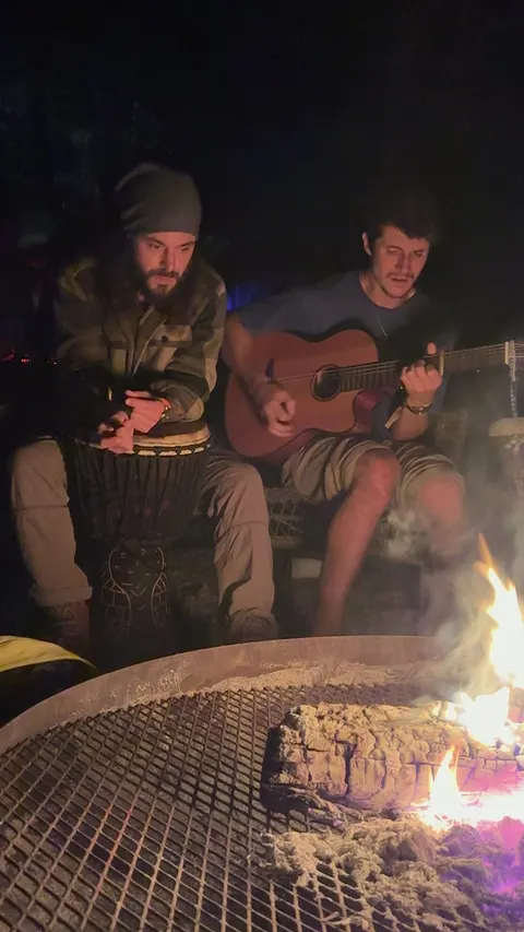 Ben Holt and Derek, singing before dawn