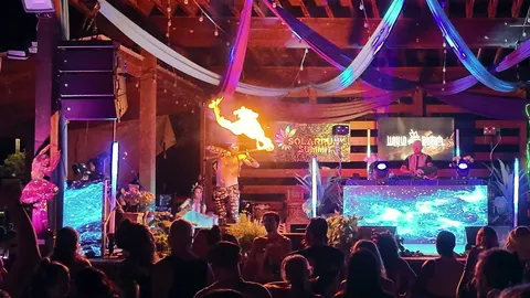 Fire overhead for Liquid Bloom