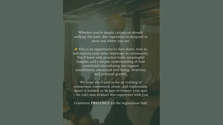 Practicing Presence: A Microdosing Journey — moment 6