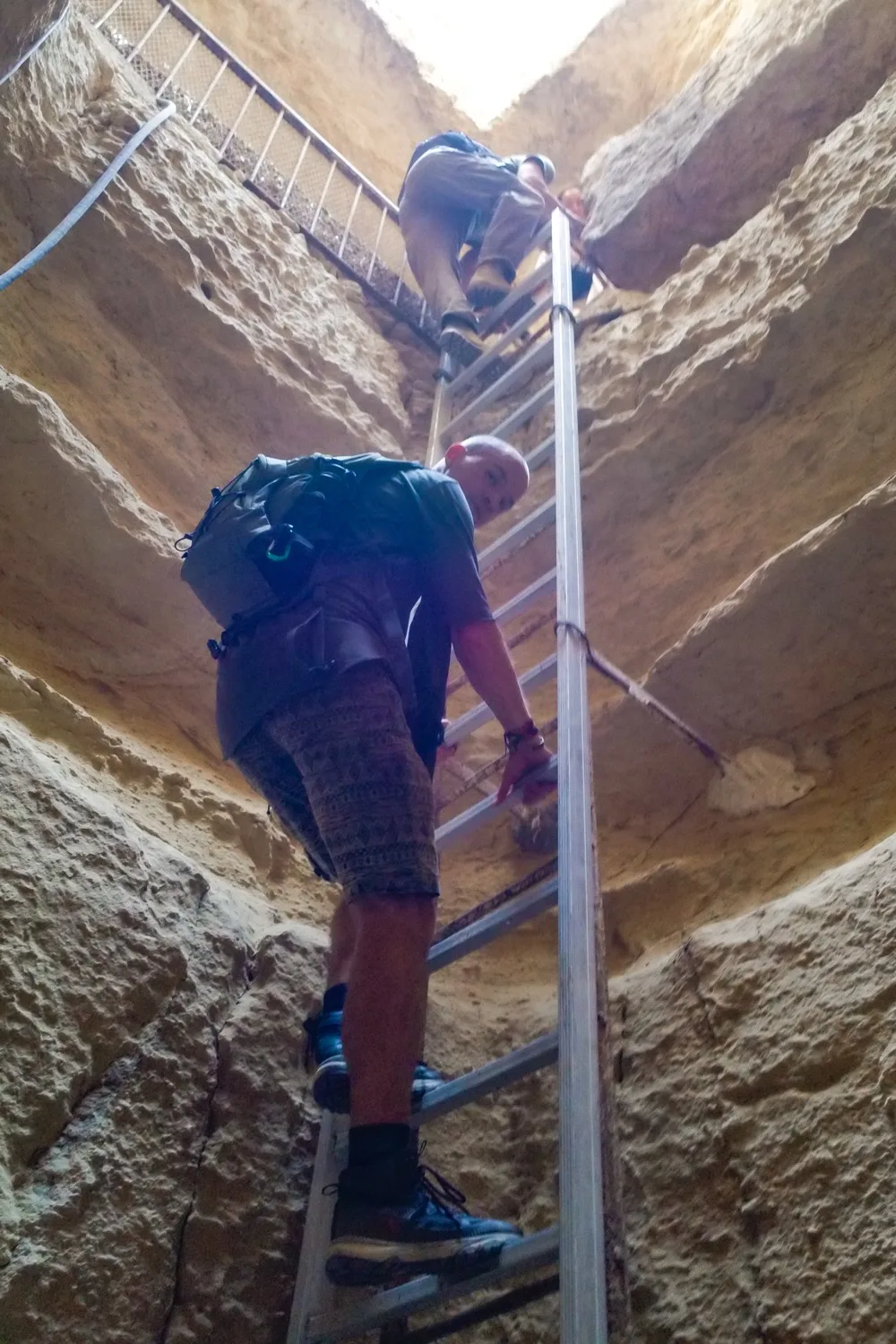 Descending into the Osiris Shaft far below the Giza plateau