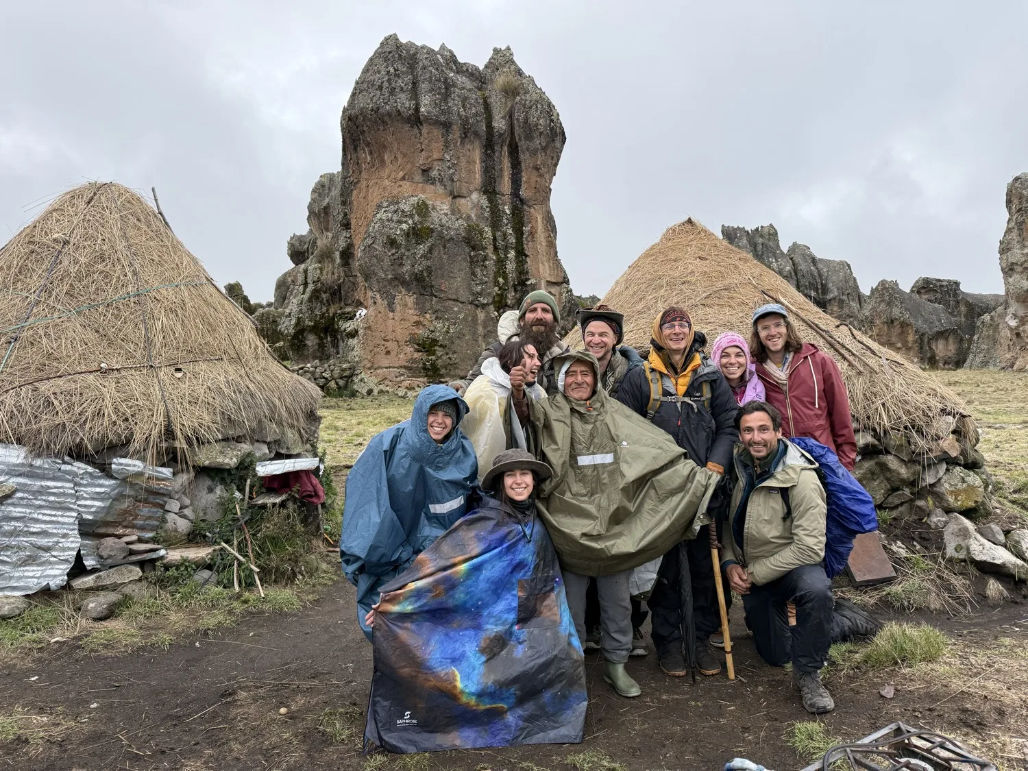 With the keeper of the mountain on the Chavín trip