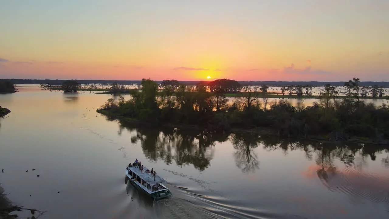 The floating maloca in the Louisiana swamp