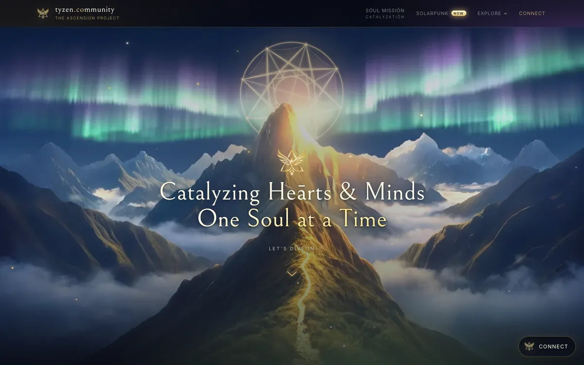 tyzen.co home page, October 2026